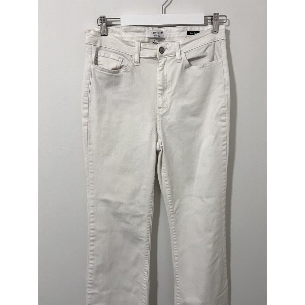 Judy Blue White High Rise Boot Cut Jeans Size 11/30 - Picture 3 of 8